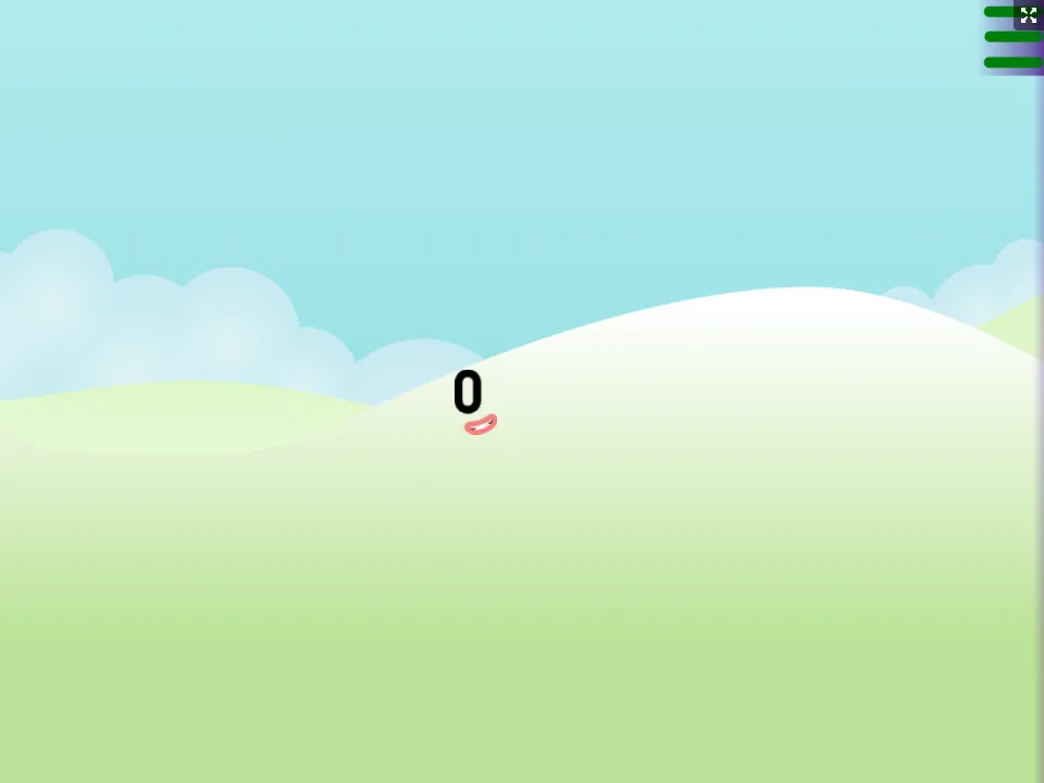Numberblocks Generator runtime starting landscape with the displayed value set to 0.